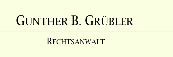Gunther B. Gr&uuml;bler - Rechtsanwalt in Berlin